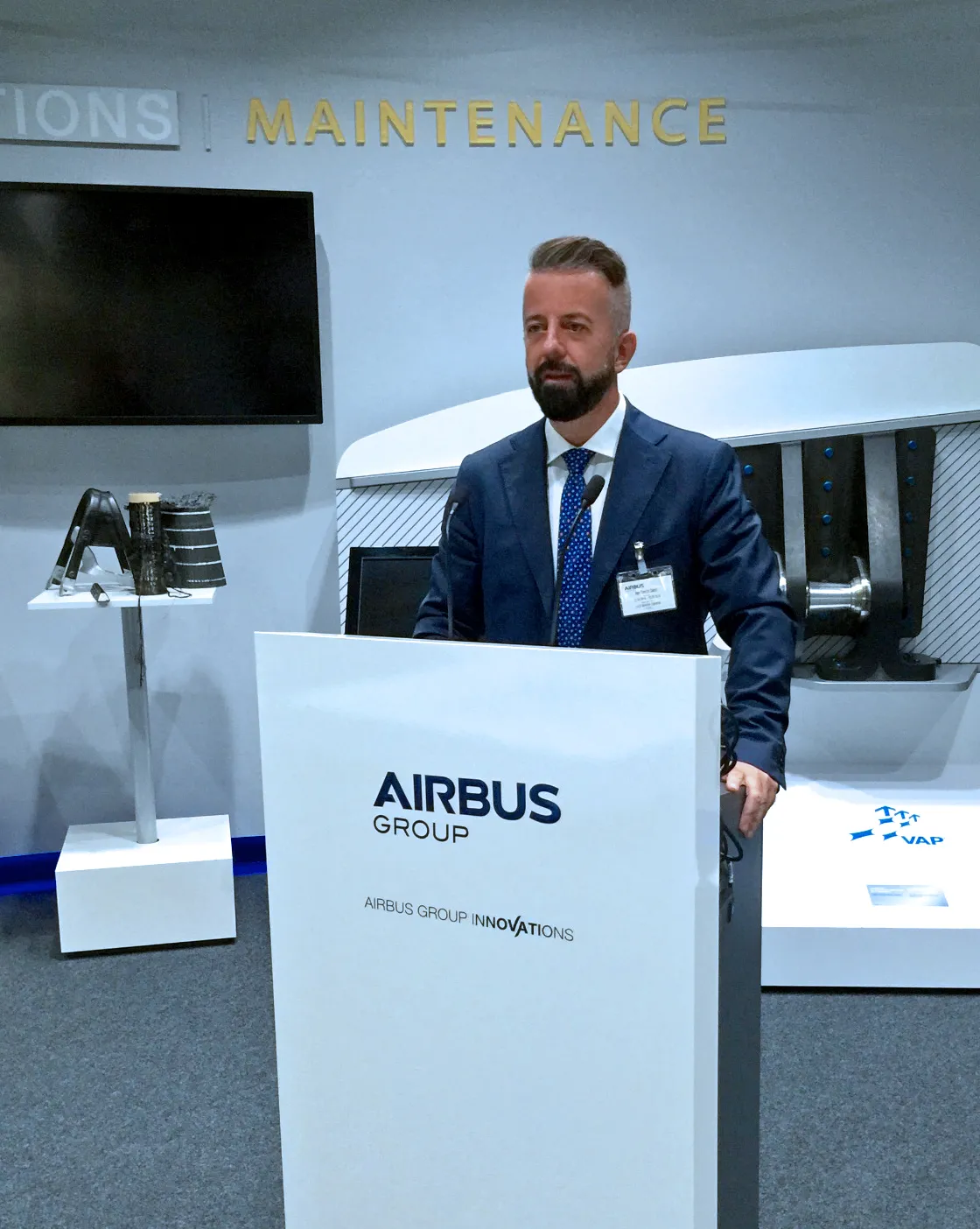 Damir Tomicic at the Digital Aviation Summit with Airbus